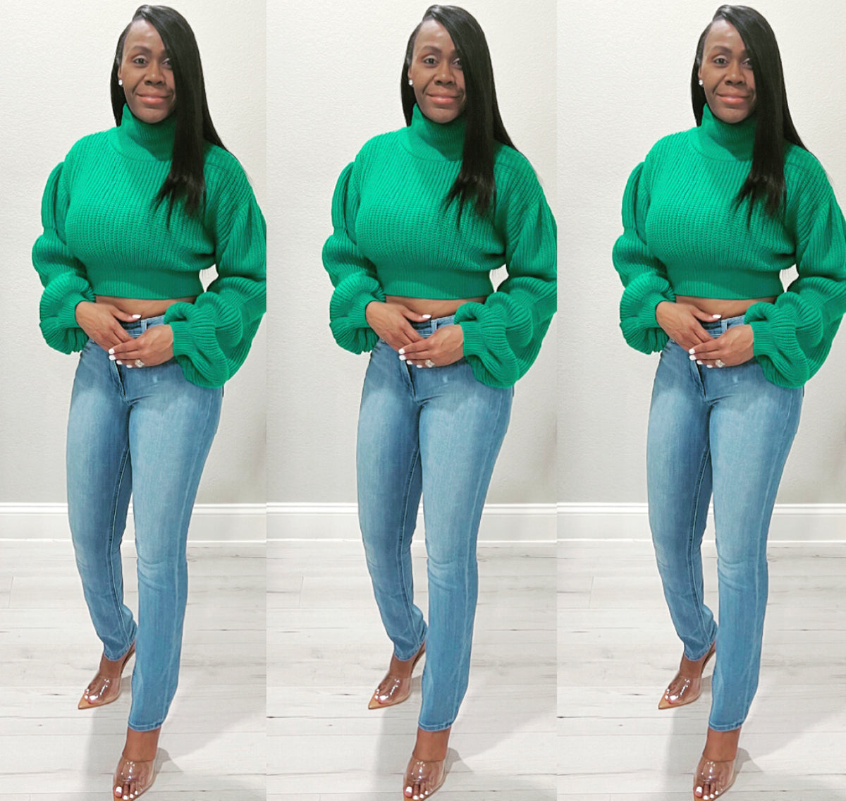 Kelly green sweater deals plus size