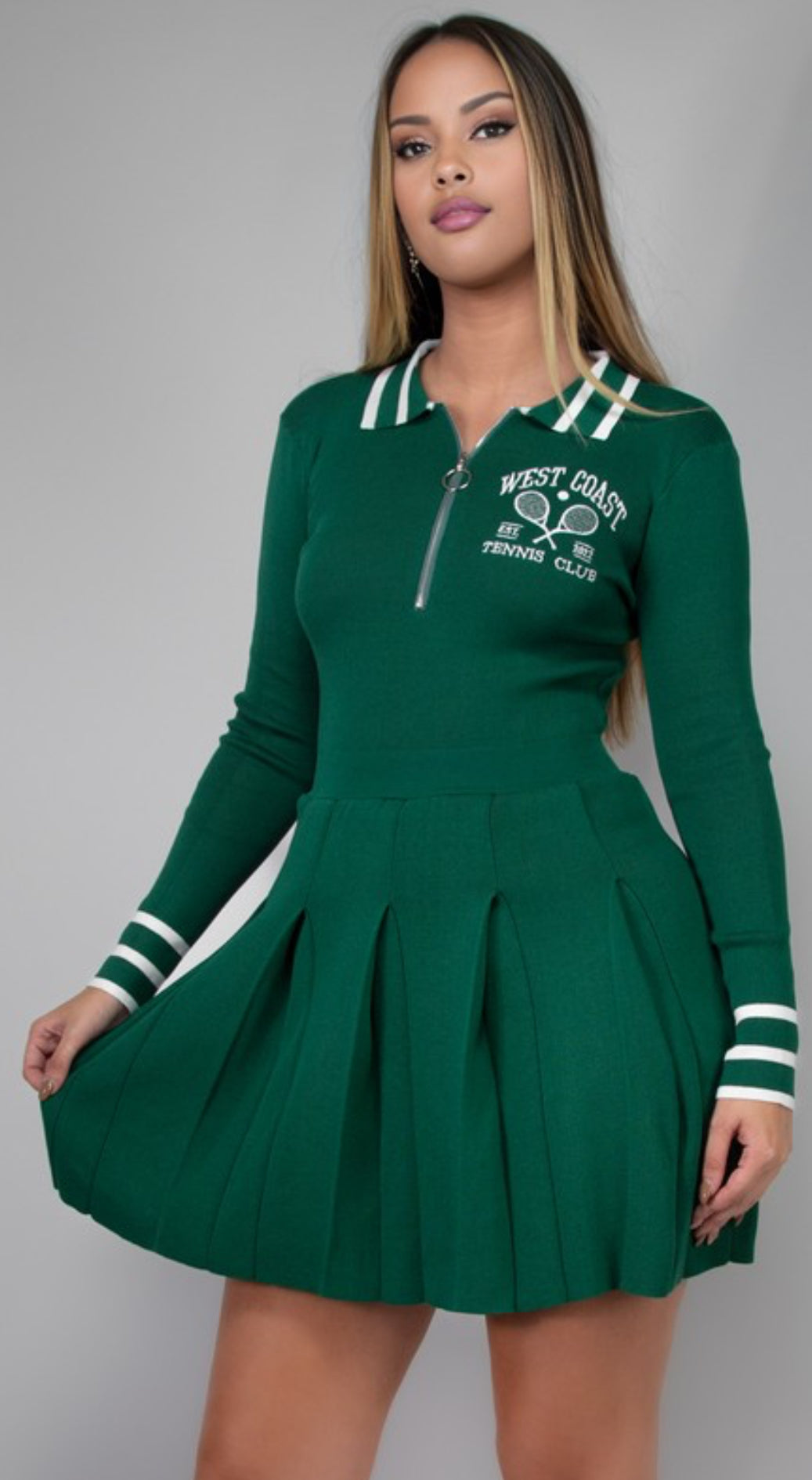 The Serena Hunter Green West Coast Tennis Club Dress