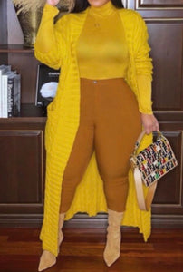 The Mayara Canary Long Cardigan
