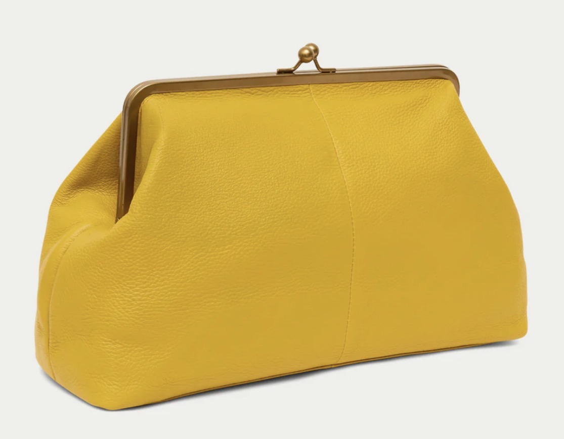 The Mustard Khloe Oversized Clutch