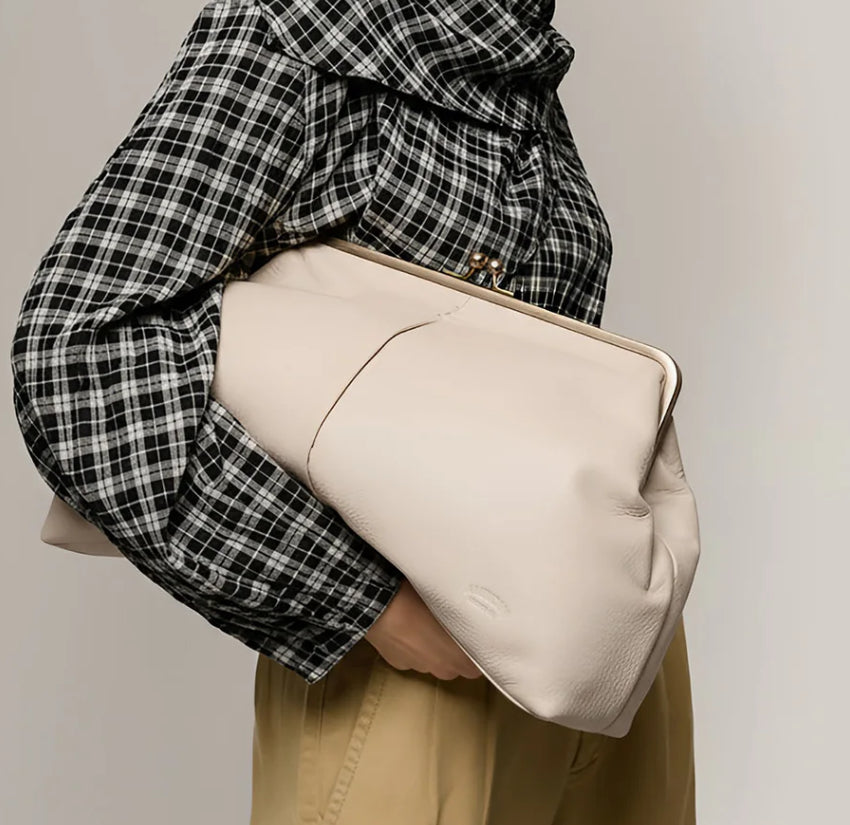 The Ecru Khloe Oversized Clutch