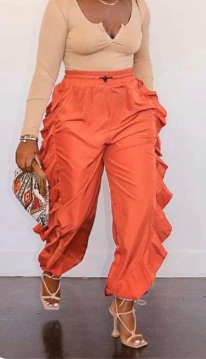 Texan Ruffled Joggers