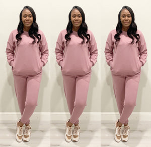 The Slay Your Way Rose Jogger Set