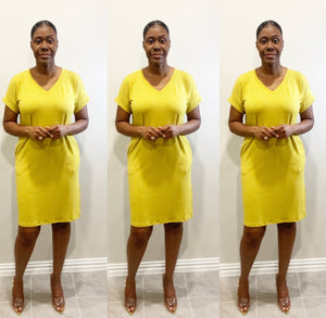 The Valencia V Neck Wasabi Dress