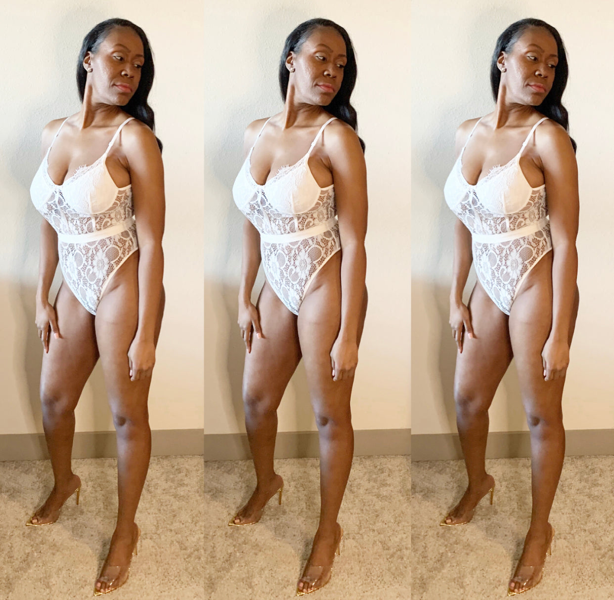 The Ari Lace White Bodysuit