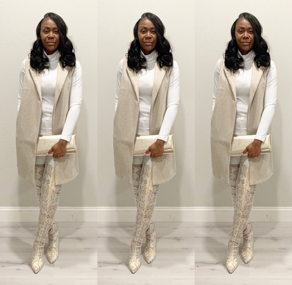 The JQ Fleece Oatmeal Vest