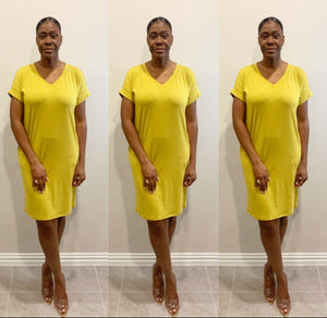 The Valencia V Neck Wasabi Dress