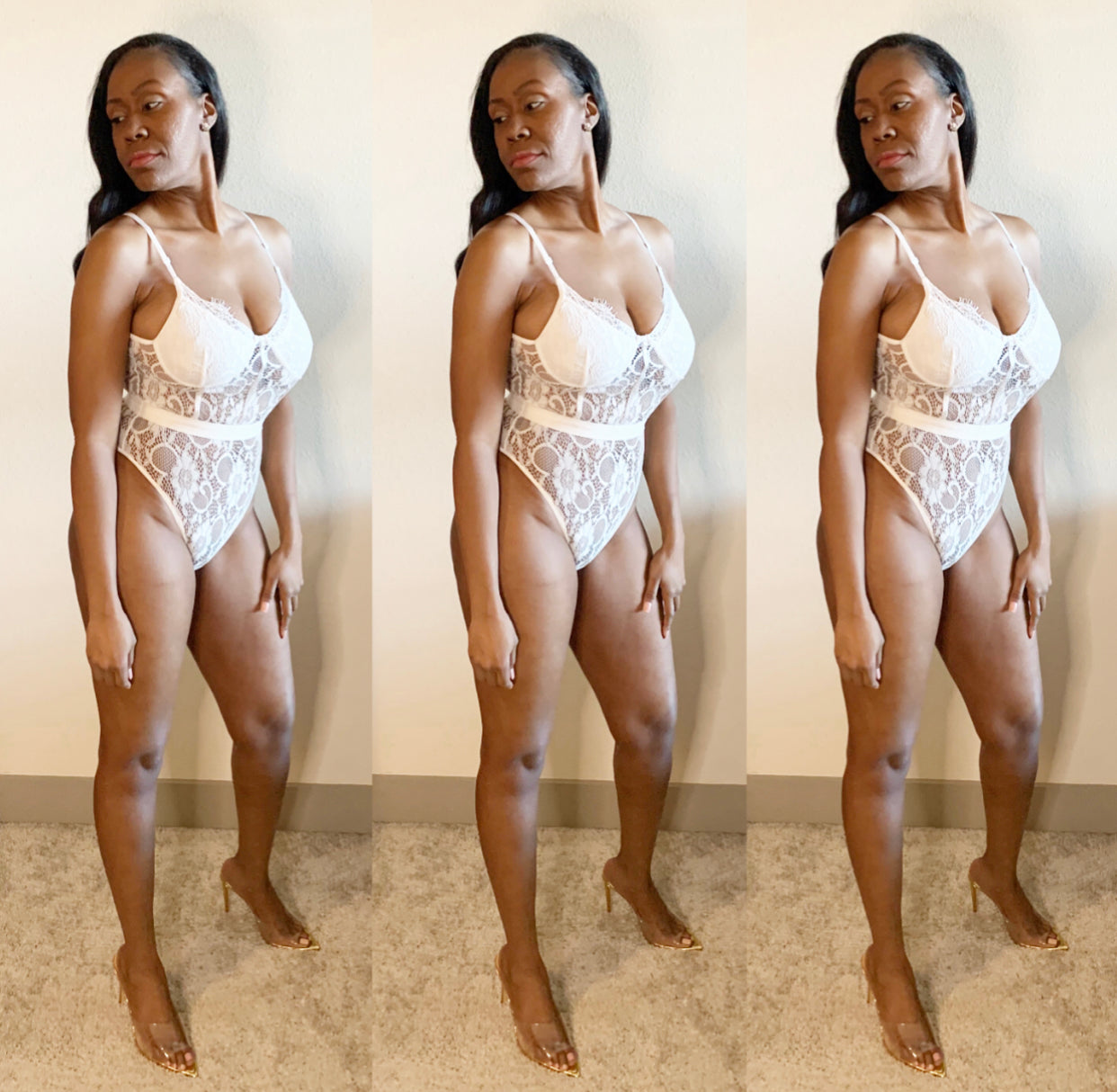 The Ari Lace White Bodysuit