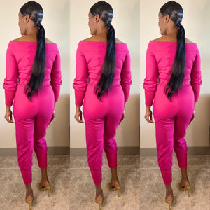 The Cold Shoulder Fuchsia Set