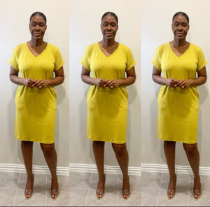 The Valencia V Neck Wasabi Dress