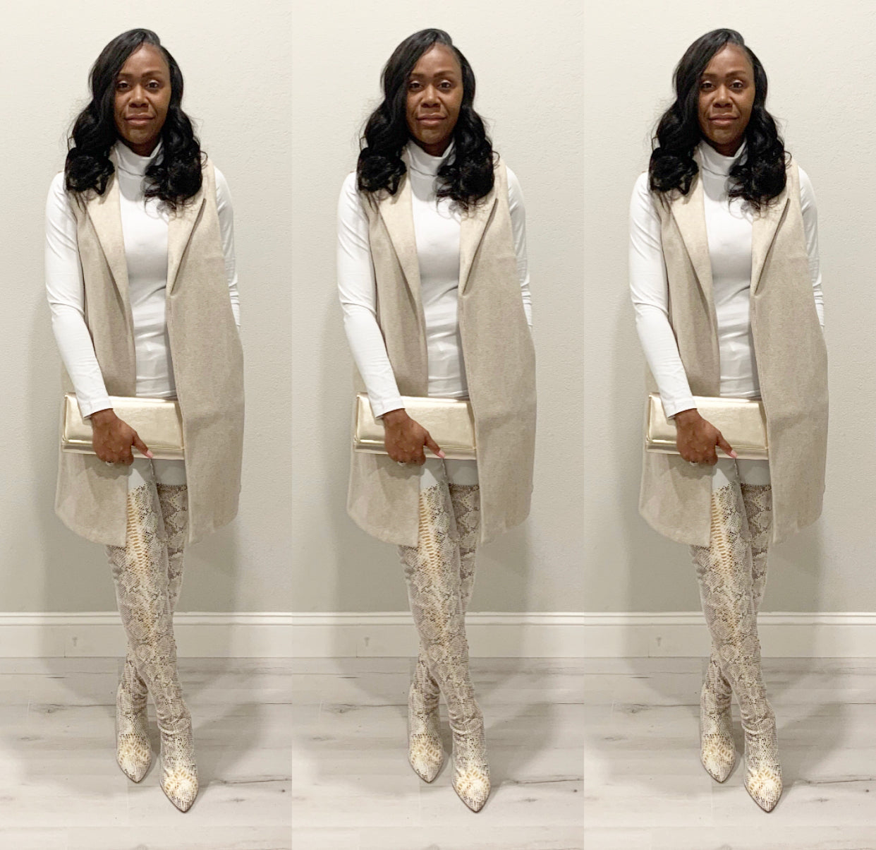 The JQ Fleece Oatmeal Vest