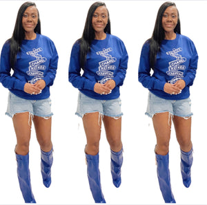 The Designer Girl Royal Blue Sweatshirt