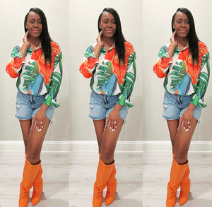 The Fall Tropics Blouse