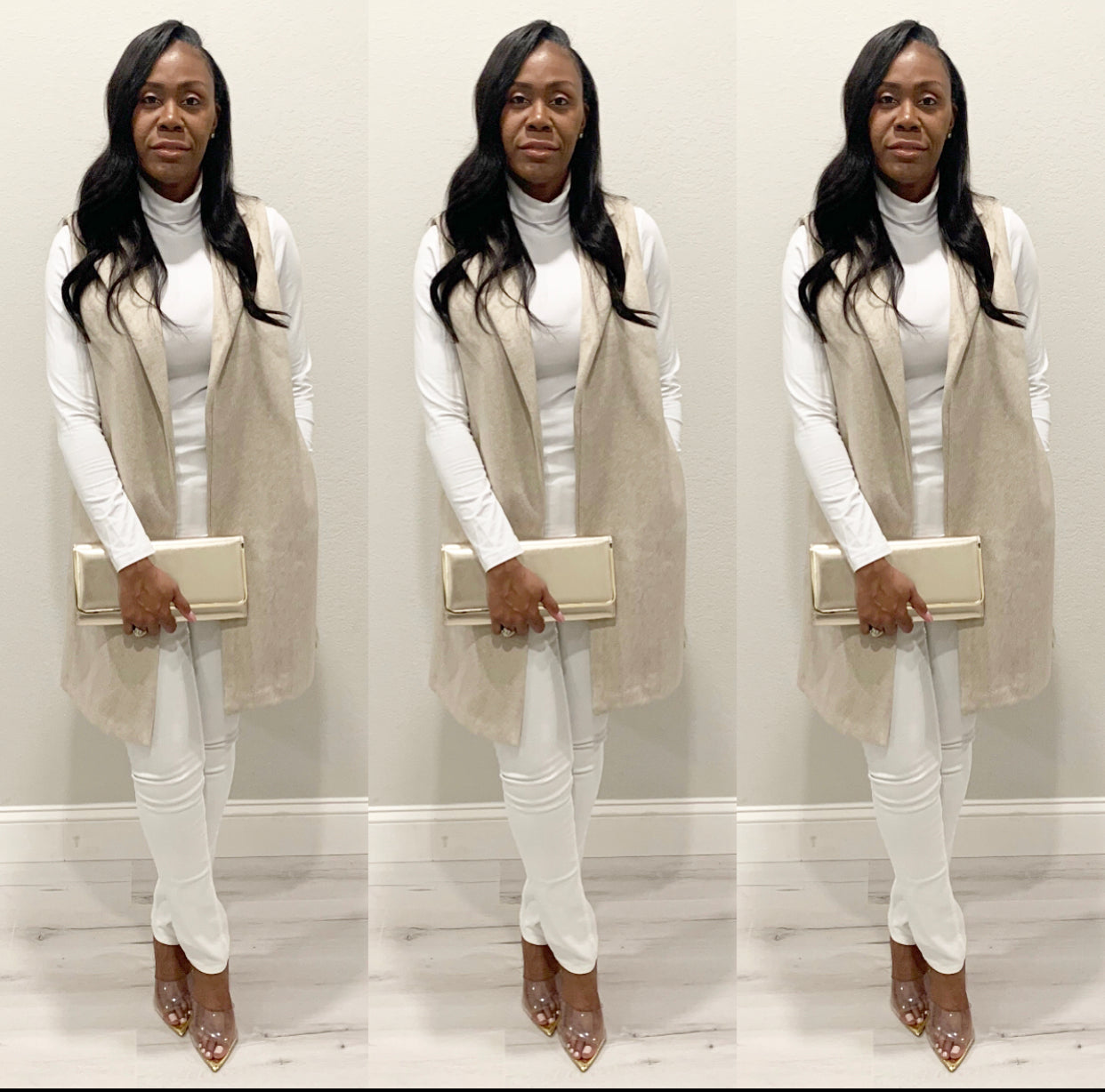 The JQ Fleece Oatmeal Vest