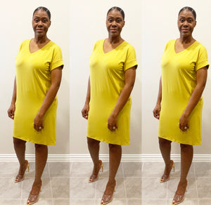 The Valencia V Neck Wasabi Dress