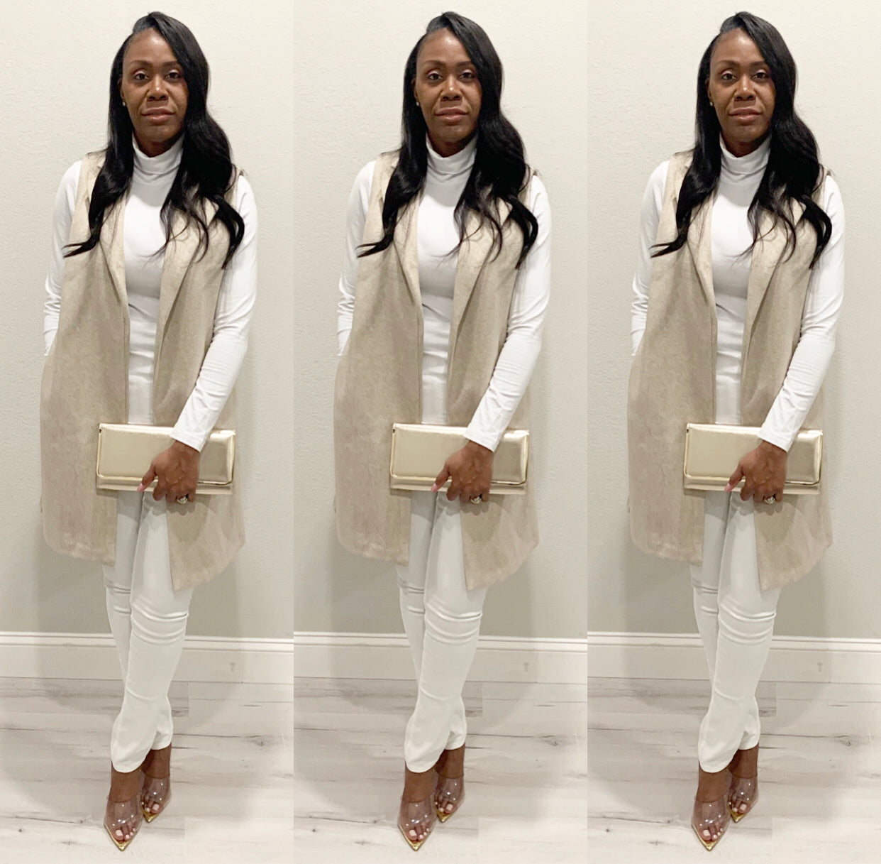 The JQ Fleece Oatmeal Vest