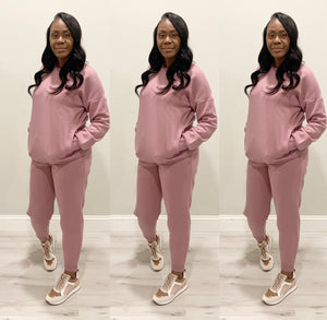 The Slay Your Way Rose Jogger Set