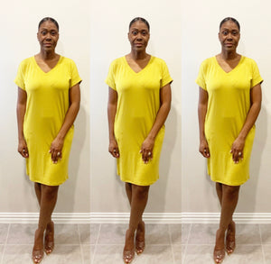 The Valencia V Neck Wasabi Dress