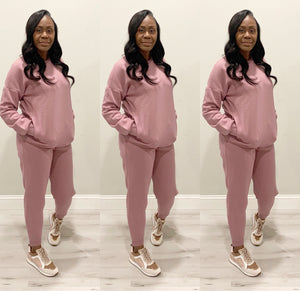 The Slay Your Way Rose Jogger Set