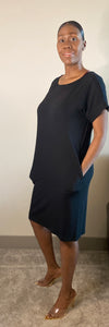 The Valencia Round Neck Black Dress