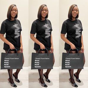 The Designer Girl Black T Shirt