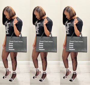 The Designer Girl Black T Shirt