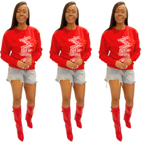 The Designer Girl Red Sweatshirt